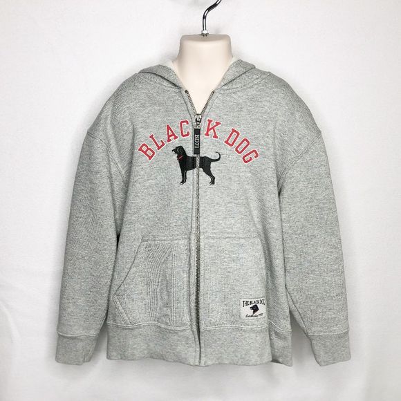 The Black Dog Other - 🌸 Kid's BLACK DOG Zip Up Hoodie Small